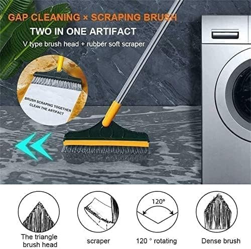 2 In 1 Floor Cleaning Brush Bathroom Tile Windows Floor Cleaning Brush With 120° Rotatable Head