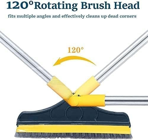 2 In 1 Floor Cleaning Brush Bathroom Tile Windows Floor Cleaning Brush With 120° Rotatable Head
