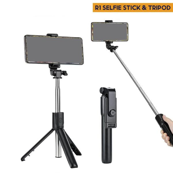 R1s Bluetooth Selfie Stick Tripod – New Model