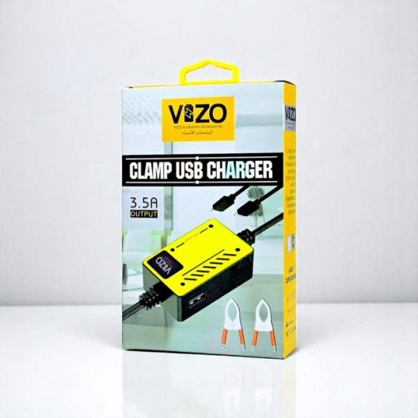 Vizo V5000 – Multi-port Clip Charger | V5000 – 3.5a Multi-port Clip Charger With Micro Usb, Type-c & Usb-a